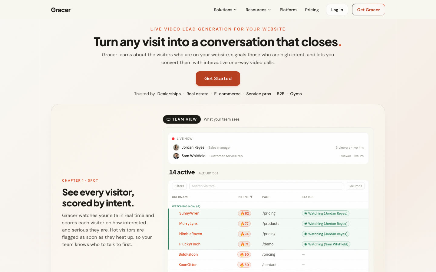 Home page of Gracer